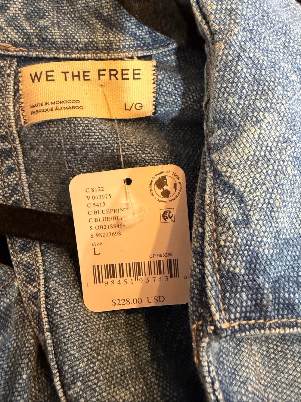 We The Free Lantana Cropped Coverall  size large NWT retail $228 - Picture 9 of 9